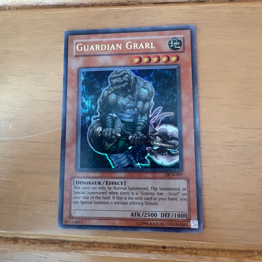2/$10 Guardian Grarl Trading Card Holo Gold Plated Konami